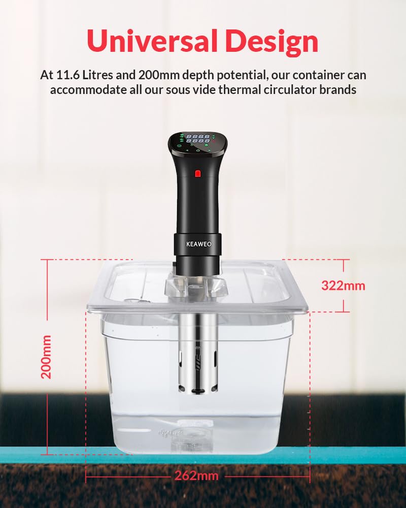 SousVideTools 11.6L Sous Vide Container - BPA Free Polycarbonate Tank