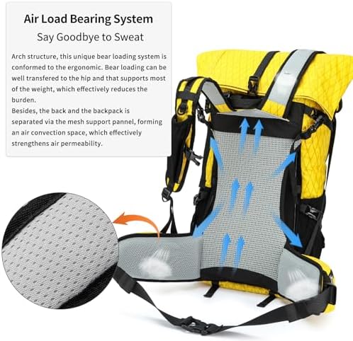 Power King 30L-40L Expandable Hiking Backpack | X-PAC Laptop Rucksack