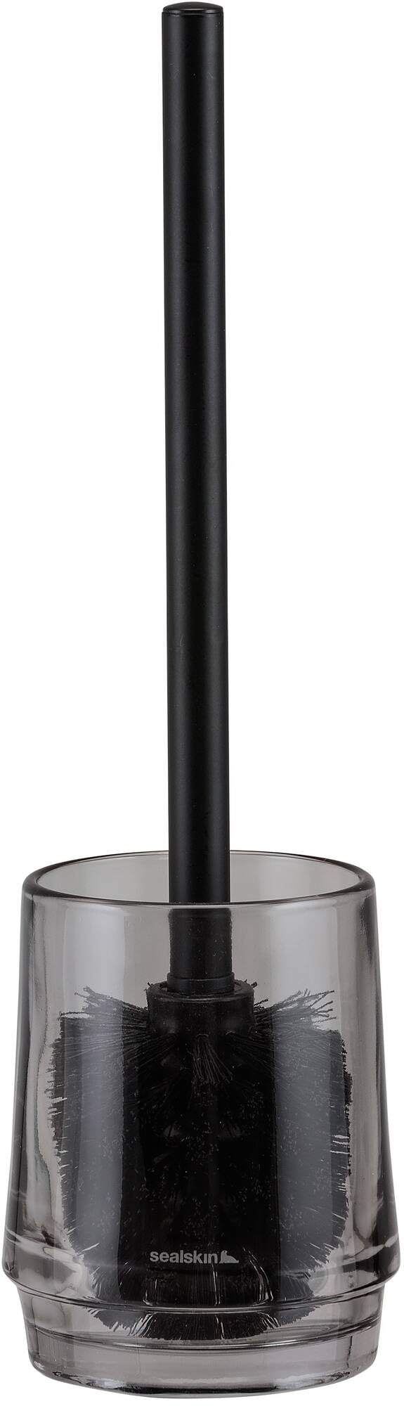 Sealskin Mood Freestanding Glass Toilet Brush and Holder – Grey