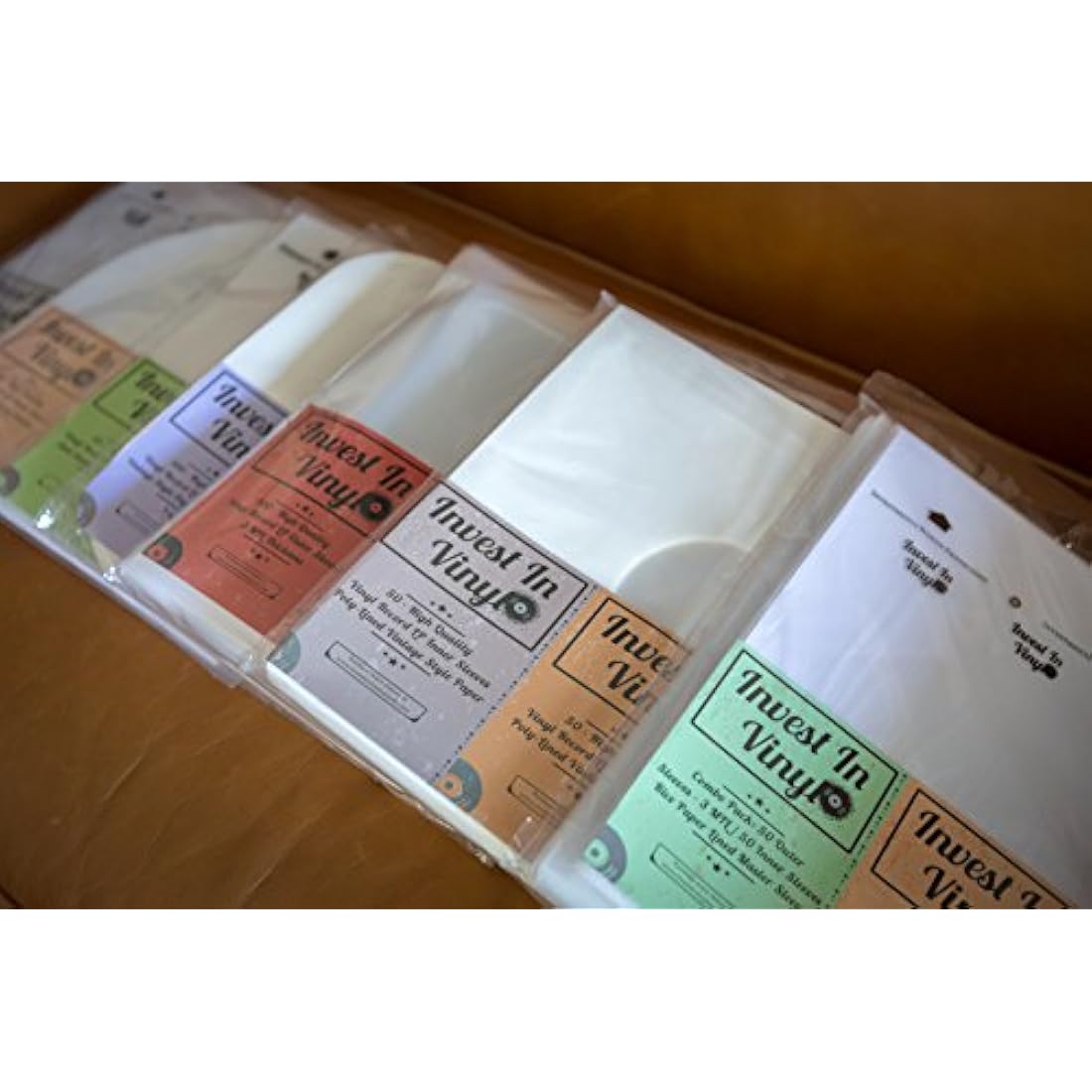 Invest In Vinyl 100 Clear LP Outer Sleeves – 3 Mil Protective Covers