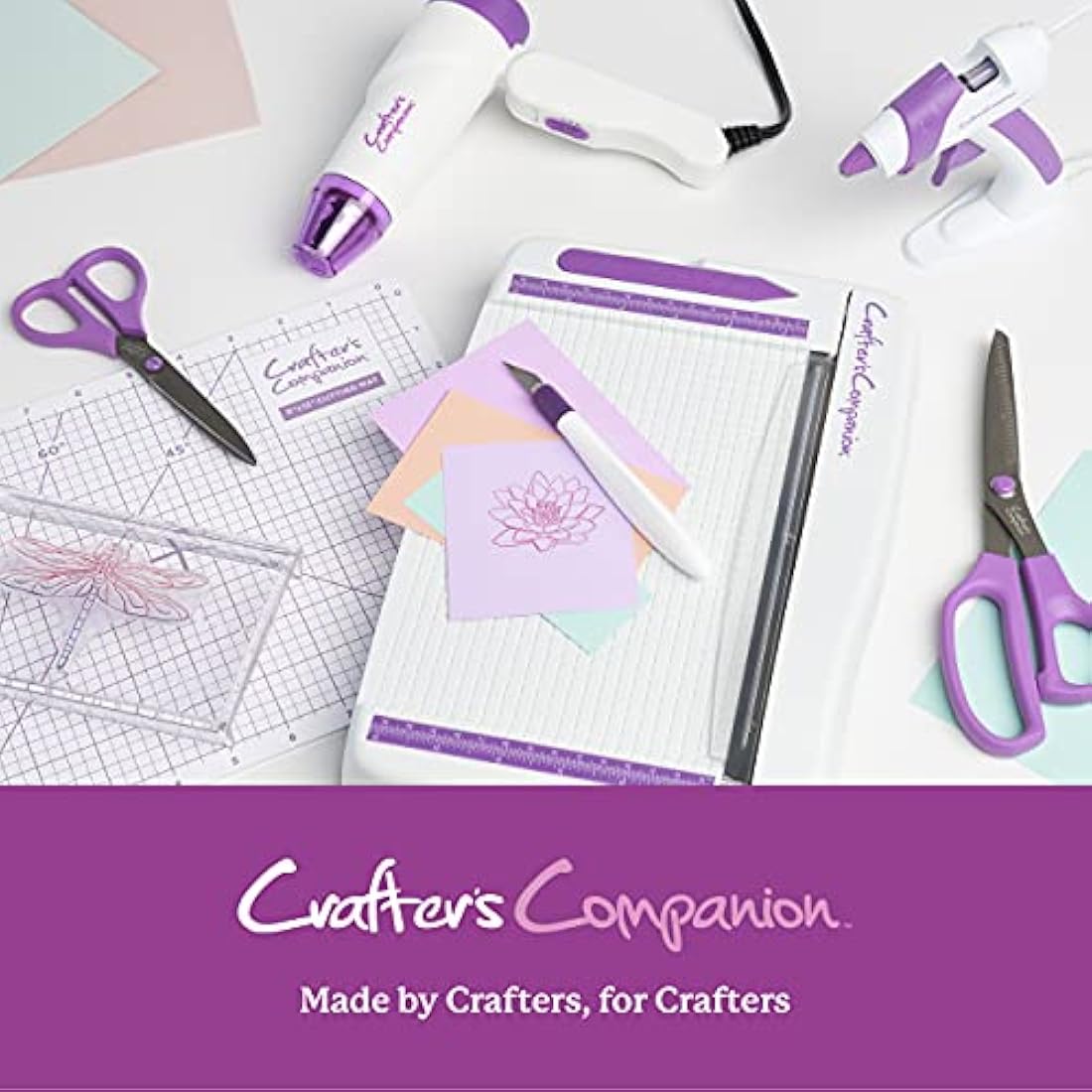 Crafter’s Companion Large Die & Stamp Storage Folder – Purple Fabric