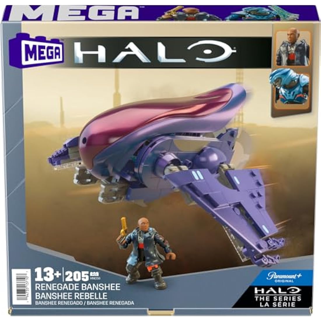 MEGA Halo The Series Renegade Banshee Aircraft Building Set - 205 Pcs
