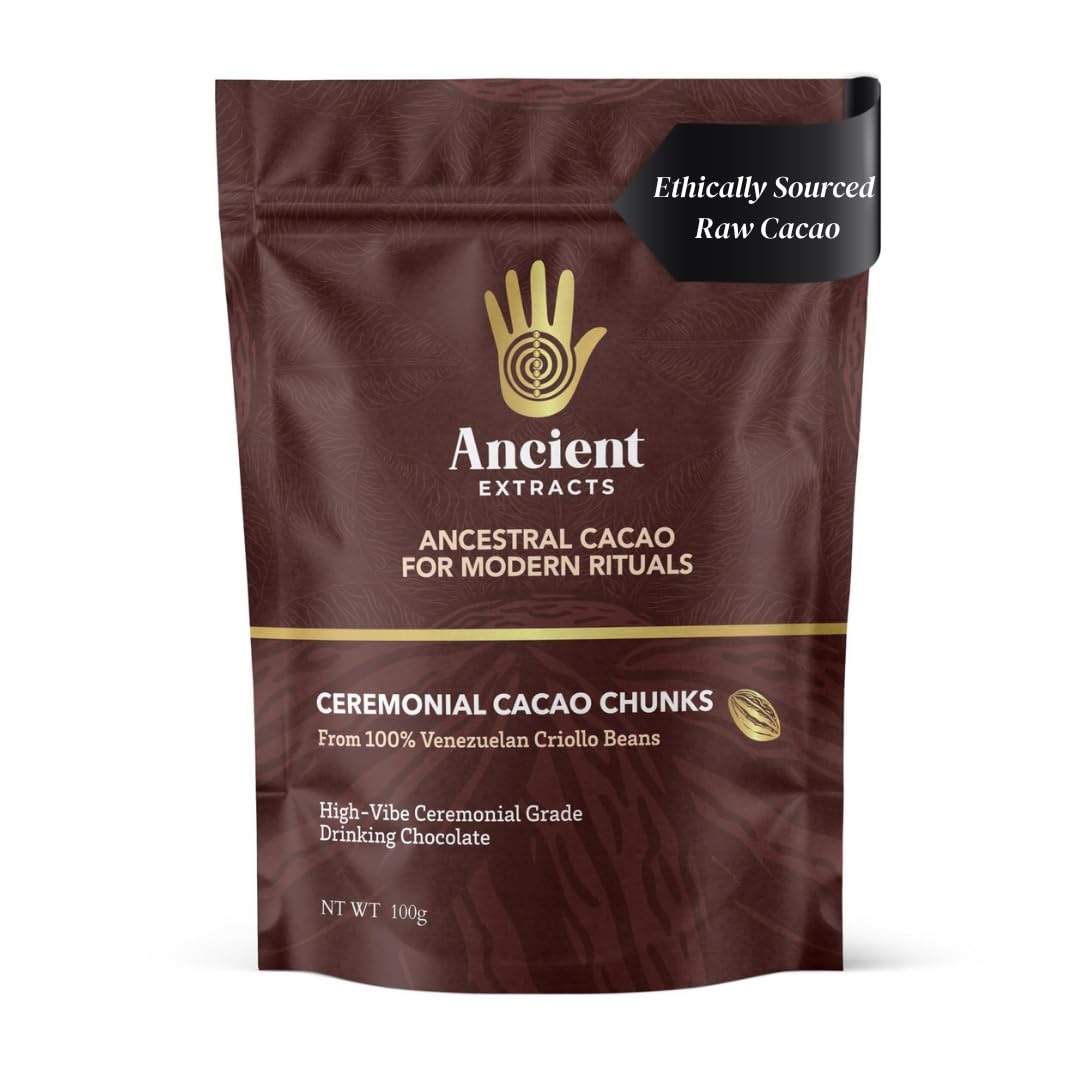 Ancient Extracts Ceremonial Cacao Chunks | Raw Venezuelan Criollo - 100g
