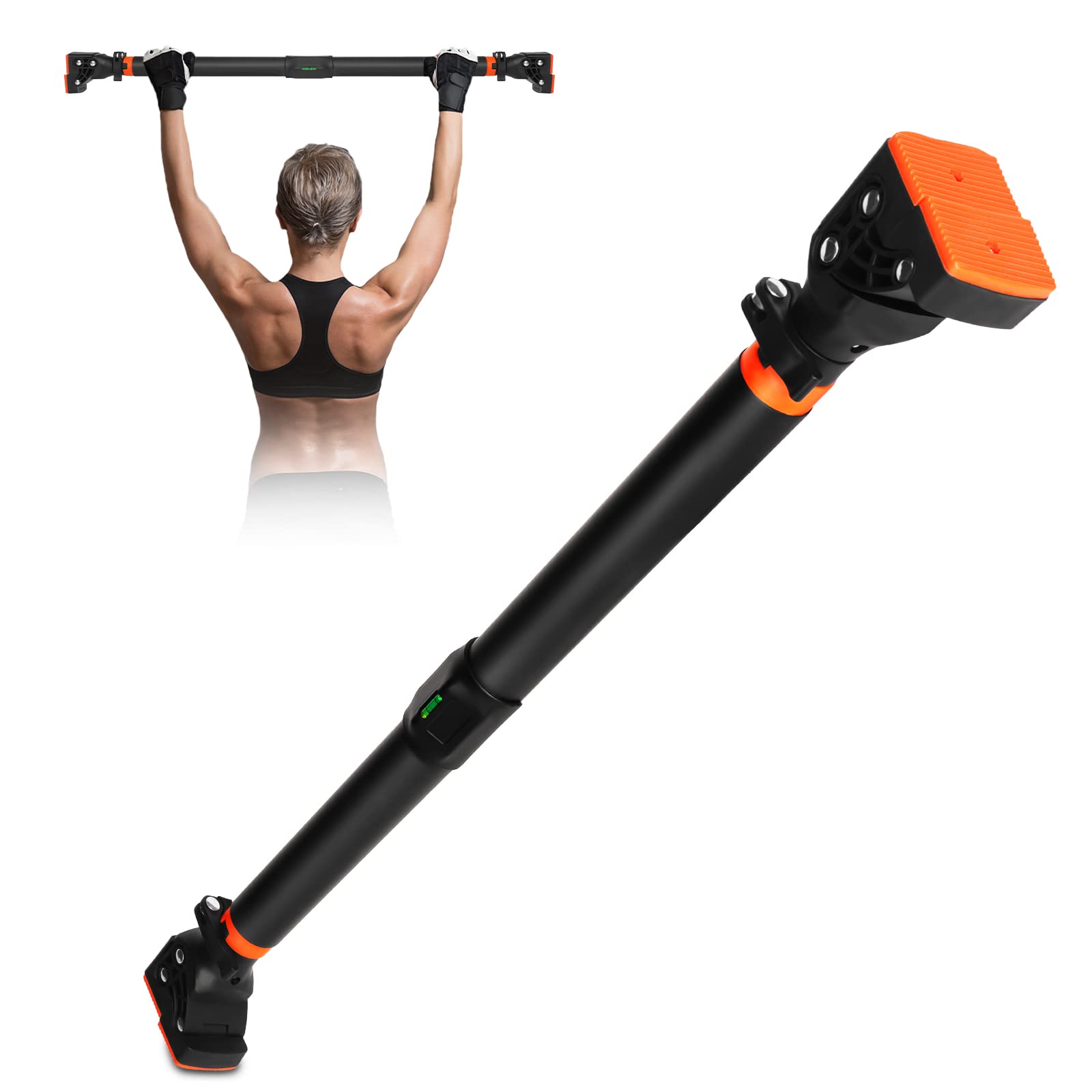 AETKFO Pull Up Bar for Doorway – No-Drill Adjustable Chin Up Bar, 200kg