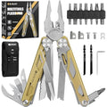 BIBURY 31-in-1 Multitool Pliers | Titanium Gold Stainless Steel Multi Tool