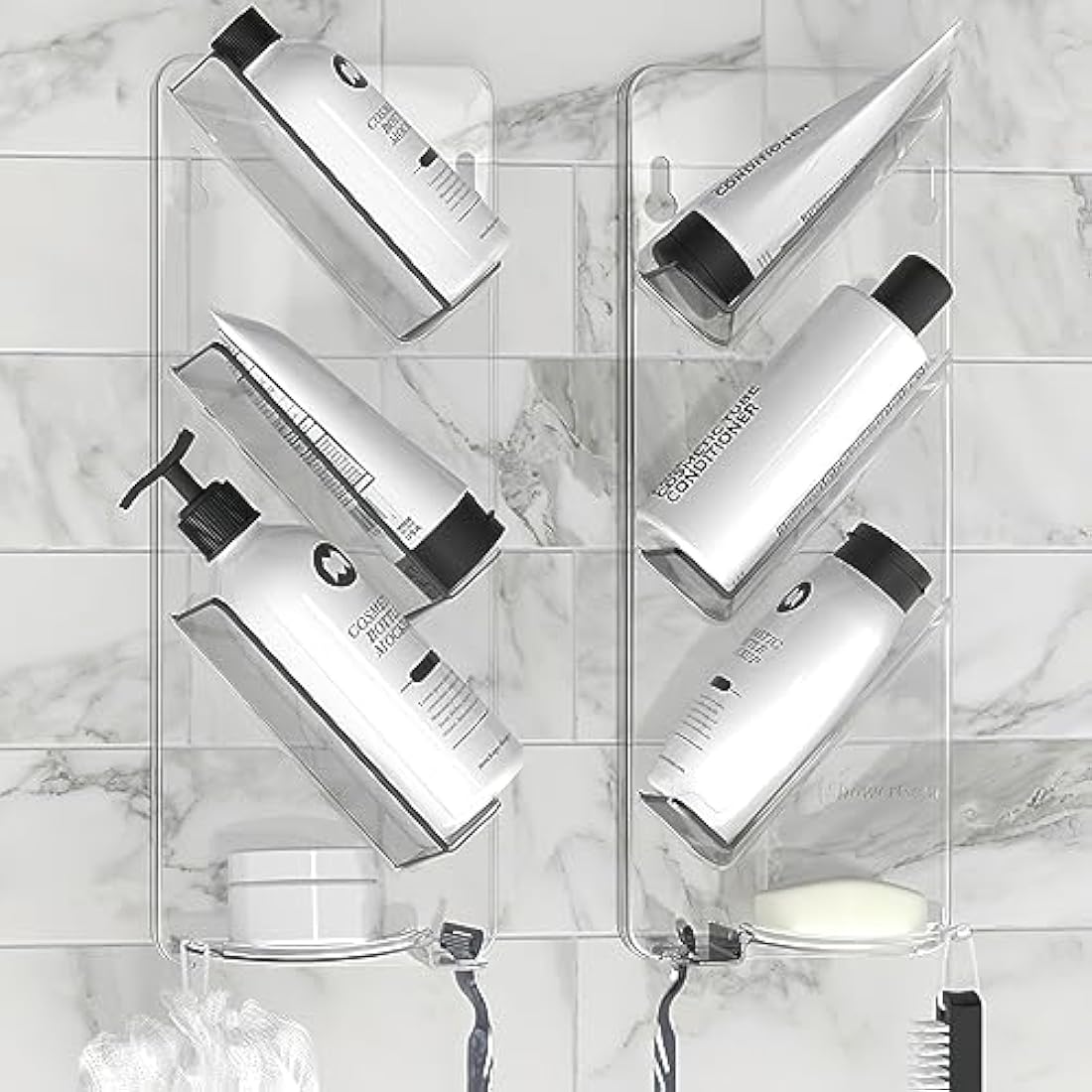 Jolof Store Shower Caddy – Rustproof Adhesive Bathroom Shelf