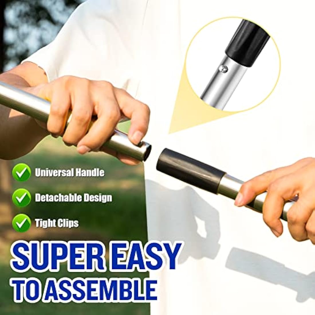 Snagle Paw Heavy Duty Dog Poop Scooper – Large Metal Tray and Spade