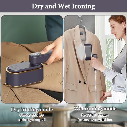 Handheld Steam Iron | 2000W Portable Travel Steamer with LCD