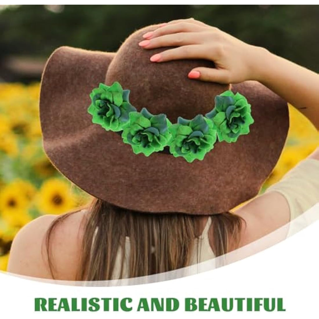 Jolof Store 50pcs Dark Green Silk Rose Flower Heads for DIY Crafts