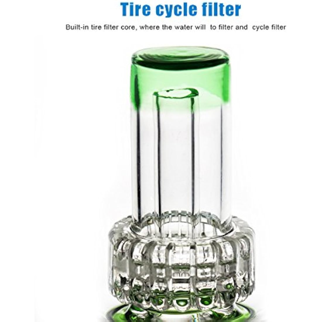 Bongbongbong Glass Water Bong | 31cm Tornado Filter Recycling Oil Rig