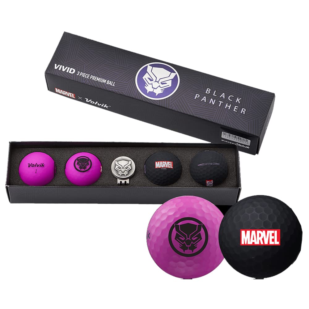 Volvik x Marvel Iron Man 2.0 Golf Gift Set | 4 Matte Vivid Balls