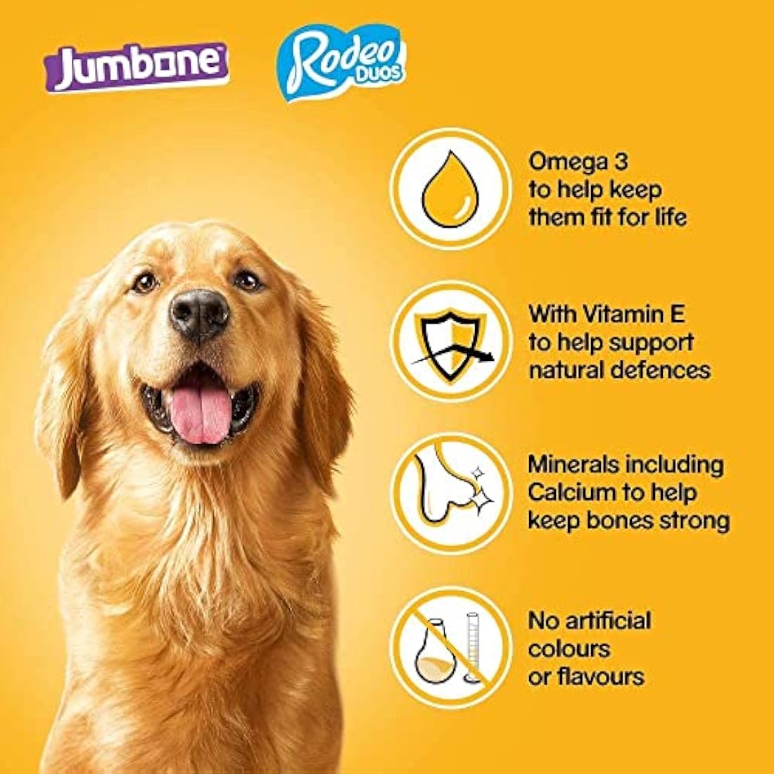 Pedigree Mega Box Dog Treats – Rodeo Duos & Jumbone Mix, 780g