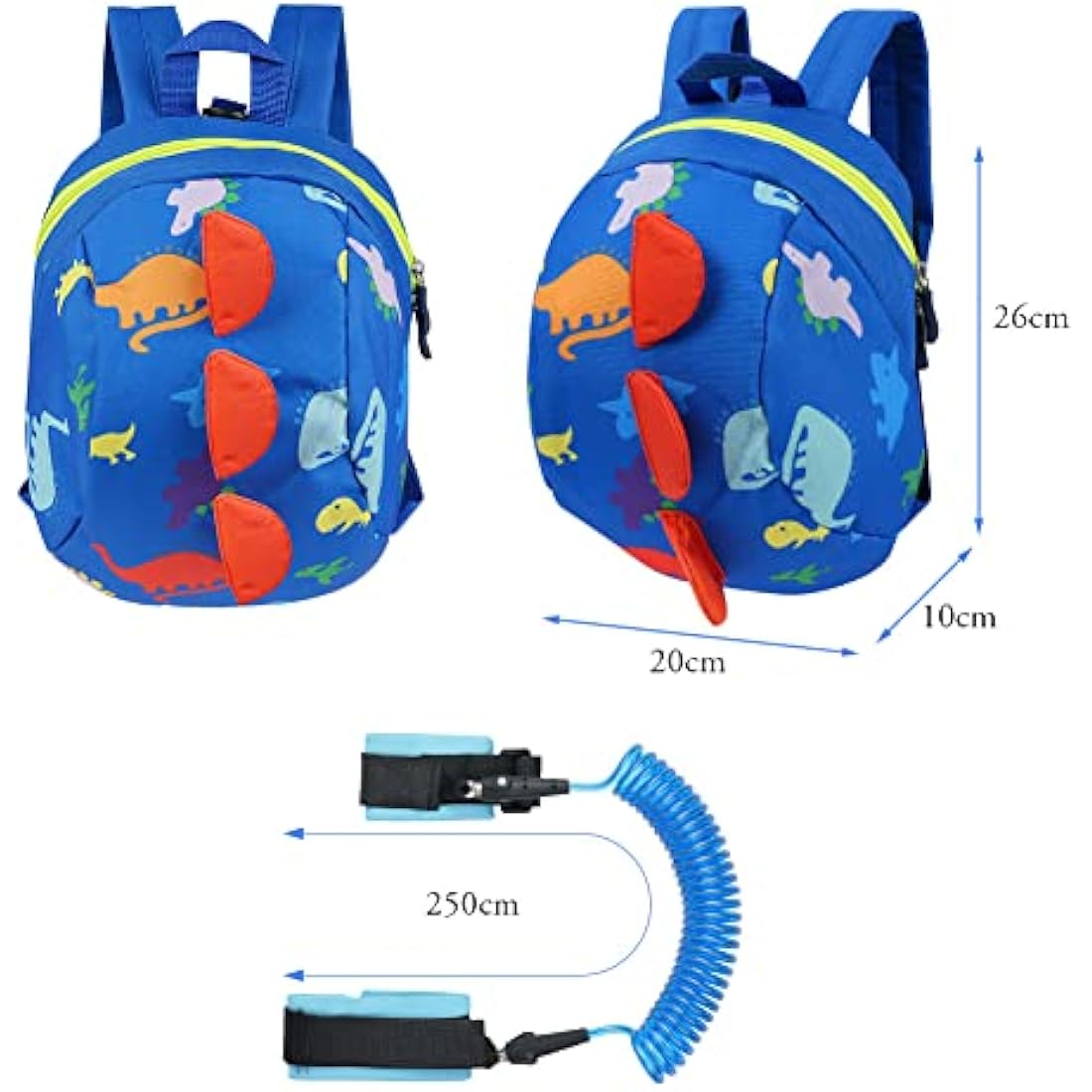 AOMIG Dinosaur Baby Reins – Toddler Safety Harness and Leash, Blue