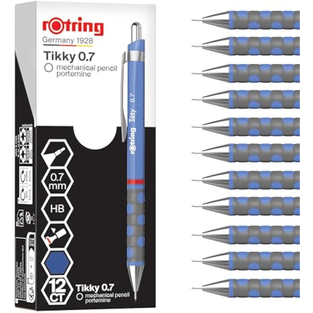 rOtring Tikky Mechanical Pencil 0.7mm - Iris Blue Drafting Pencil