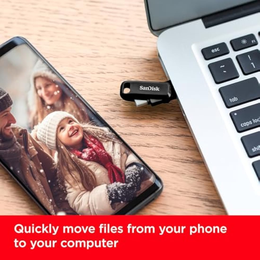 SanDisk Ultra Dual Drive Go 256GB USB Type-C & Type-A Flash Drive