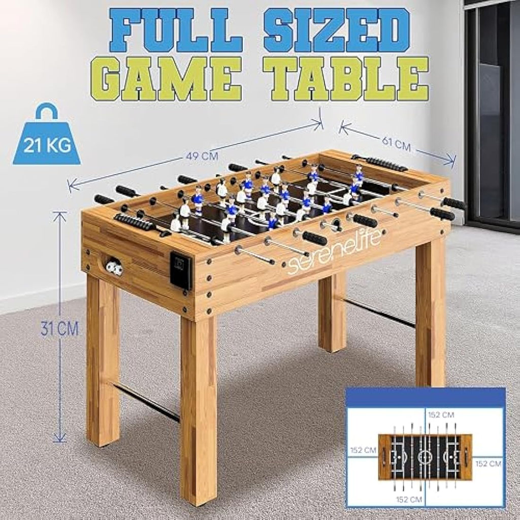 SereneLife 48" Competition Foosball Table – Home Arcade Game Room