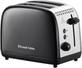 Russell Hobbs 2-Slice Toaster | 1670W Black & Stainless Steel