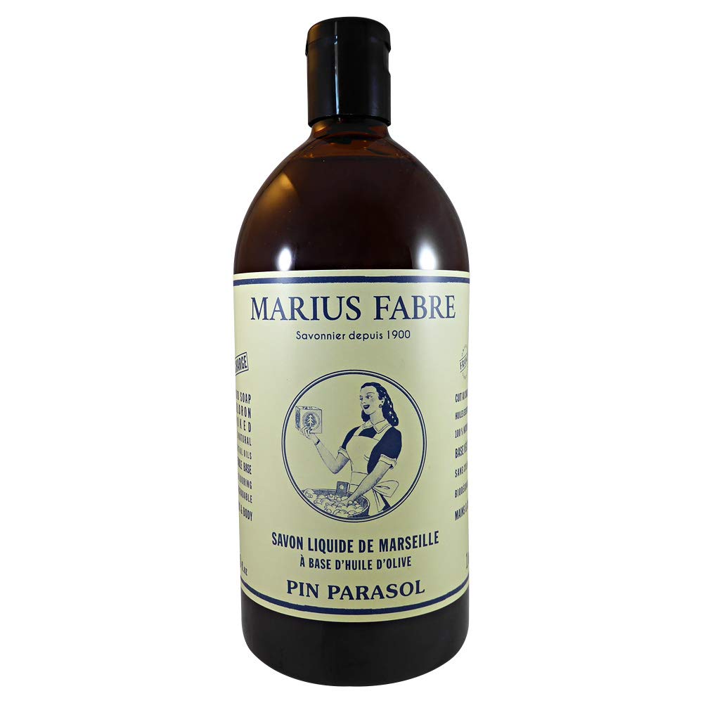 Marius Fabre Savon de Marseille Liquid Soap – Natural Pine 1L Refill