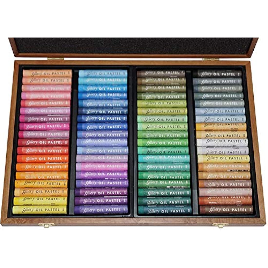 Mungyo Gallery Soft Oil Pastels - 72 Assorted Colors Wood Box Set