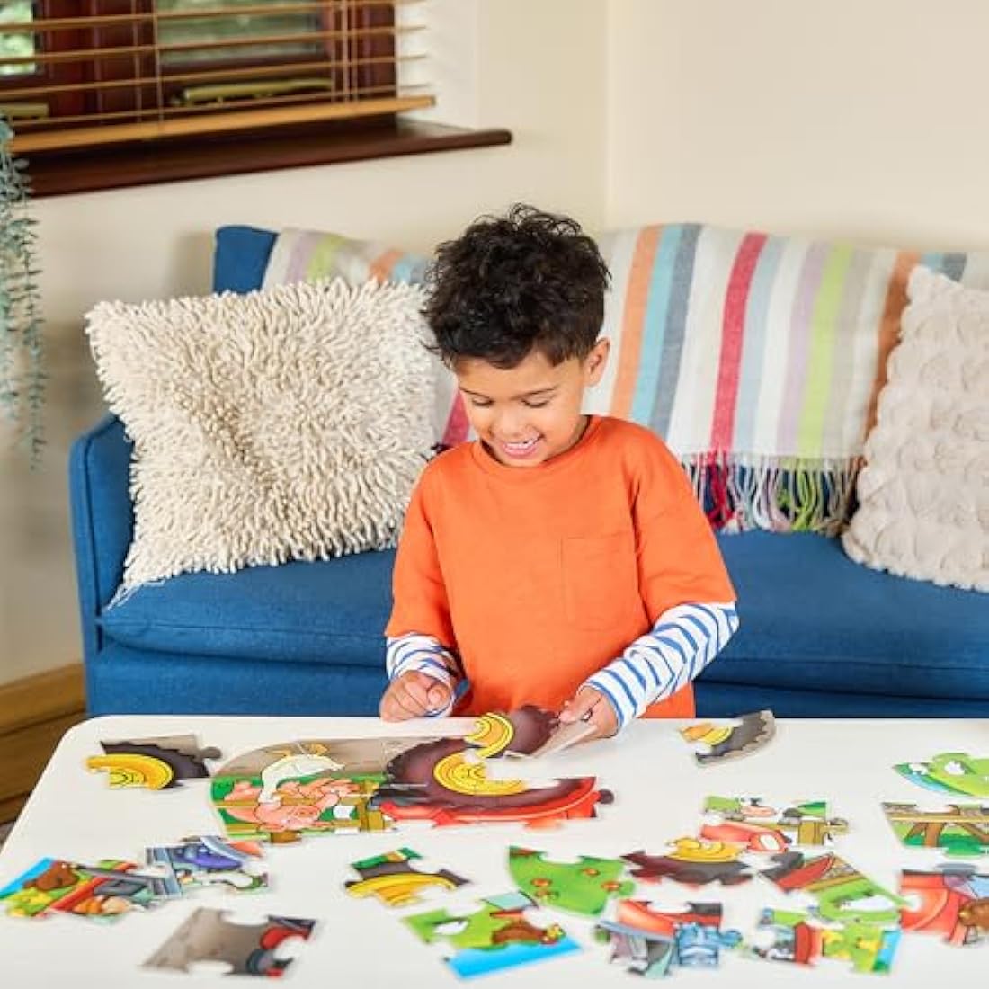 Orchard Toys Big Tractor Jigsaw Puzzle | 25-Piece Farm Shaped Puzzle