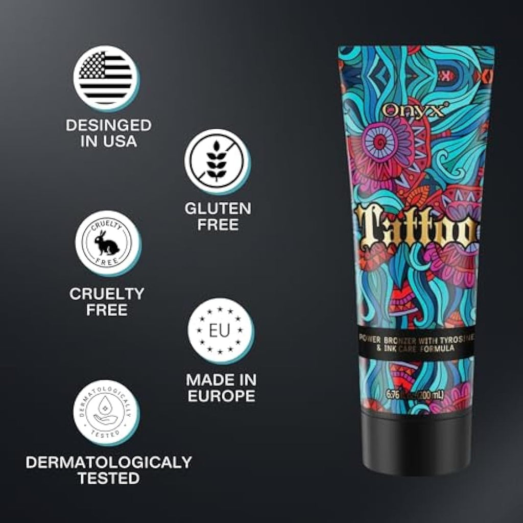 Onyx Tattoo Protect Sunbed Cream | Tanning Accelerator with Ink Care