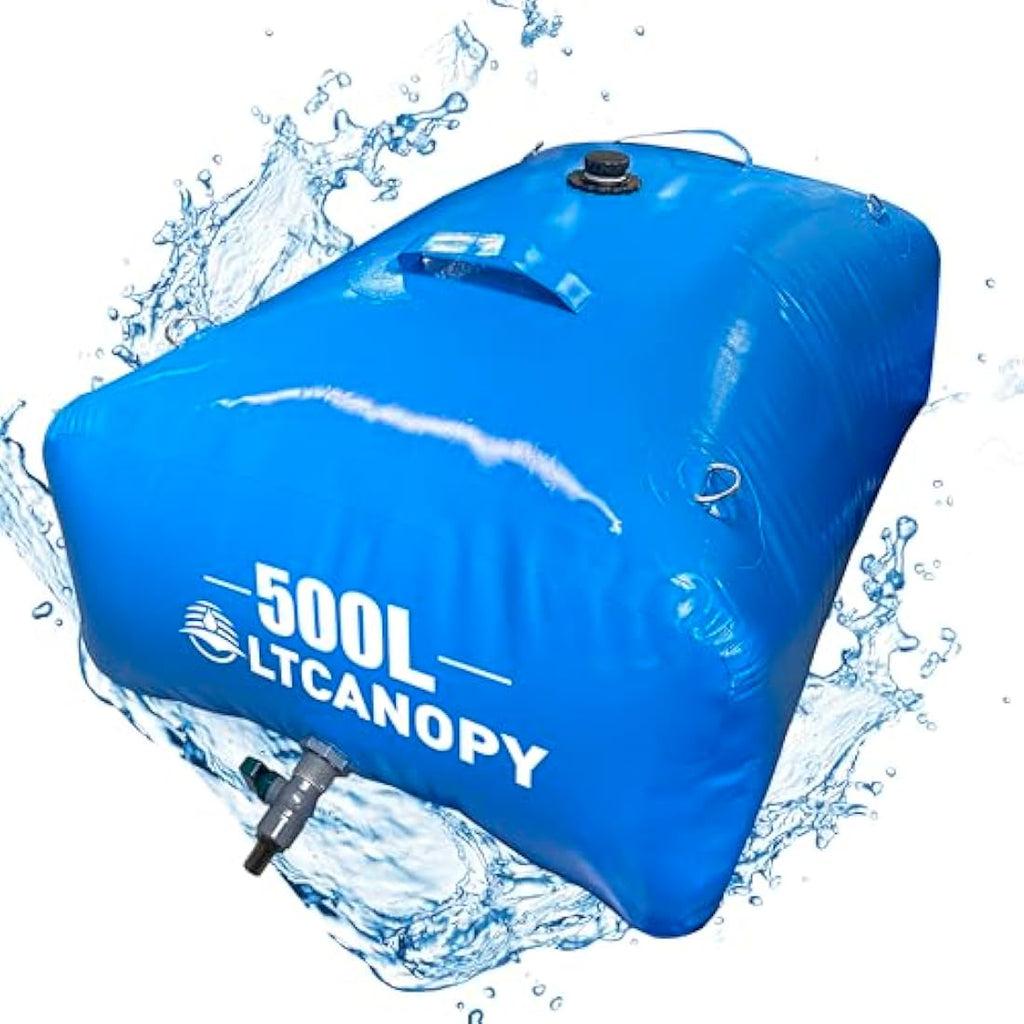 LTCANOPY 500L Collapsible Water Bladder – 132 Gallon PVC Storage Tank