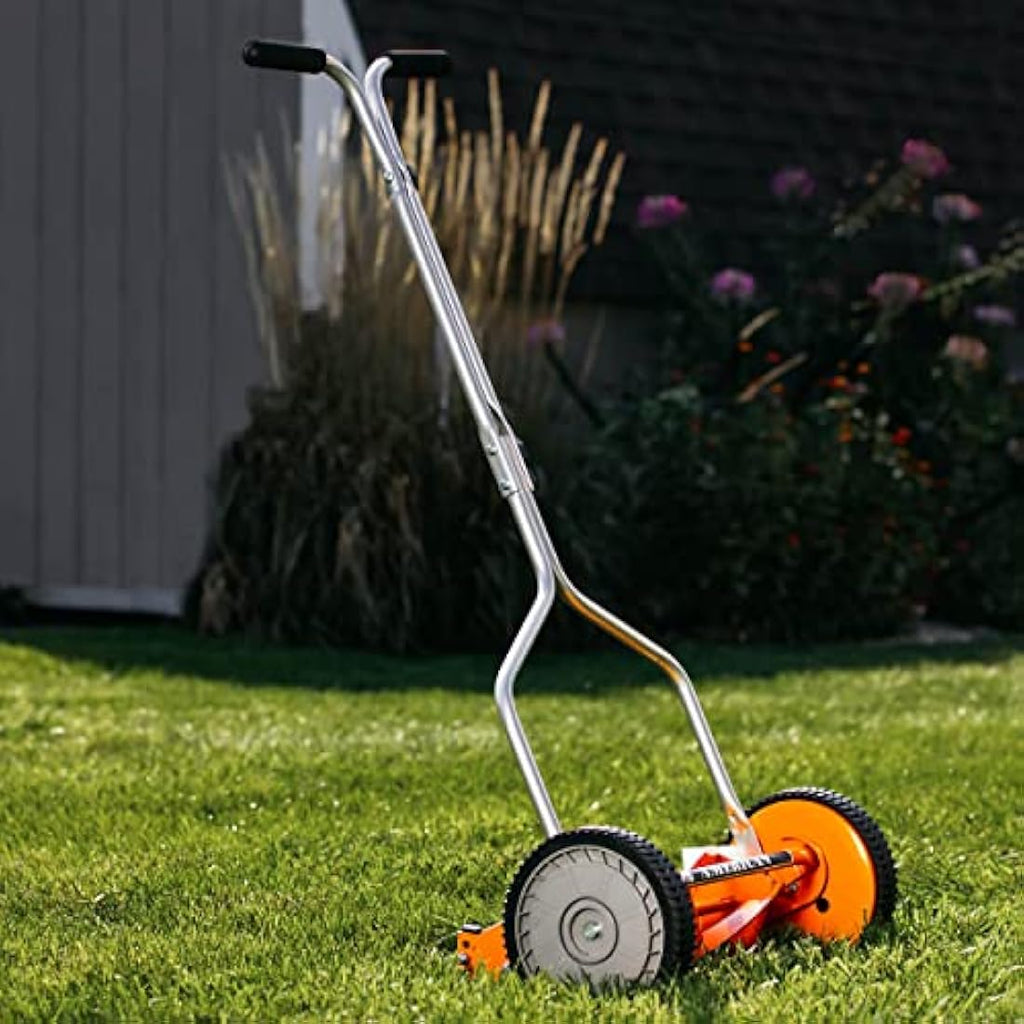 American Lawn Mower 14-Inch 4-Blade Push Reel Mower - Alloy Steel