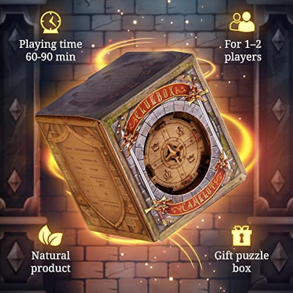 iDventure Cluebox: The Trial of Camelot Wooden Escape Room Puzzle Box