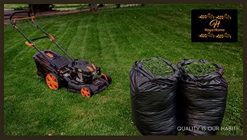 Haya Home Heavy Duty Black Bin Bags | 100L Recycled Refuse Sacks (50 Pack)