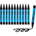 Artline Plumbers Permanent Markers | 1.5mm Bullet Tip | Black | Pack of 12