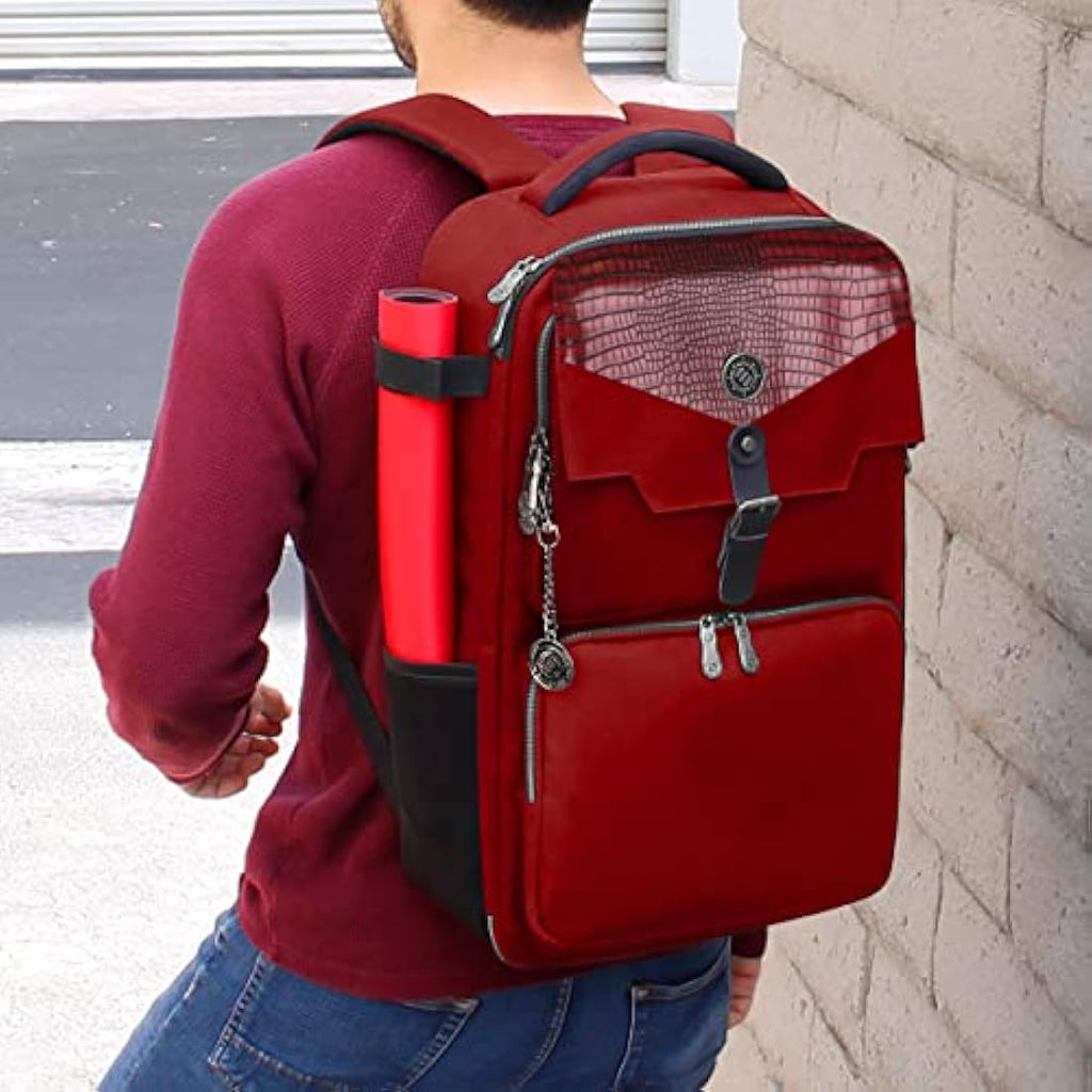 ENHANCE MTG Backpack – TCG Card Storage & Deck Box Organizer (Dragon Red)