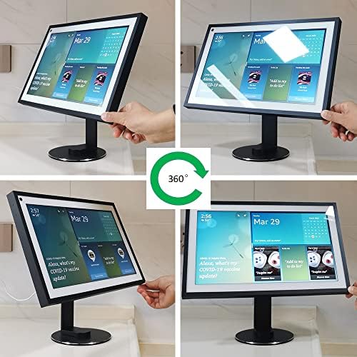ATOPHK Aluminum Swivel and Tilt Stand for Echo Show 15 – Black