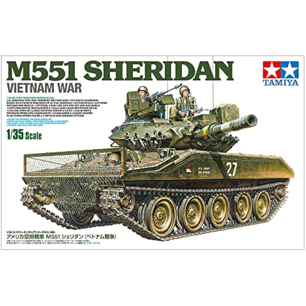 Tamiya 1:35 US M551 Sheridan Vietnam – Militär Modellbausatz