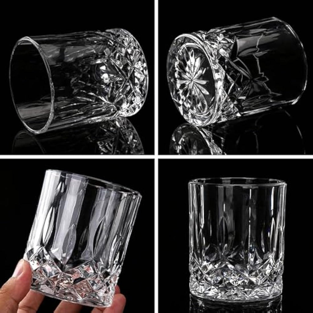 Lighten Life 5-Piece Whiskey Decanter Set | Lead-Free Crystal Glass