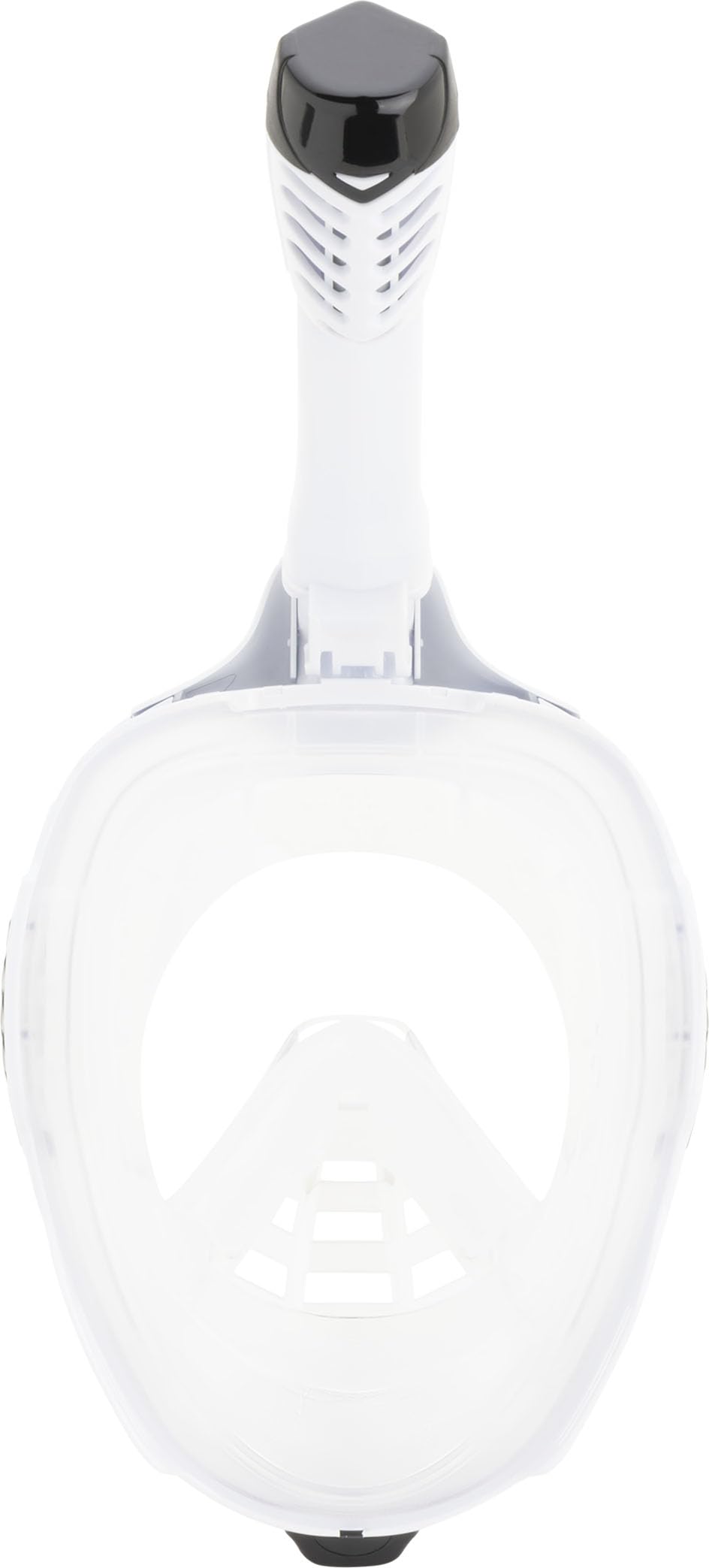 Cressi Bali Full Face Snorkel Mask | Anti-Fog Silicone Mask - White/Black
