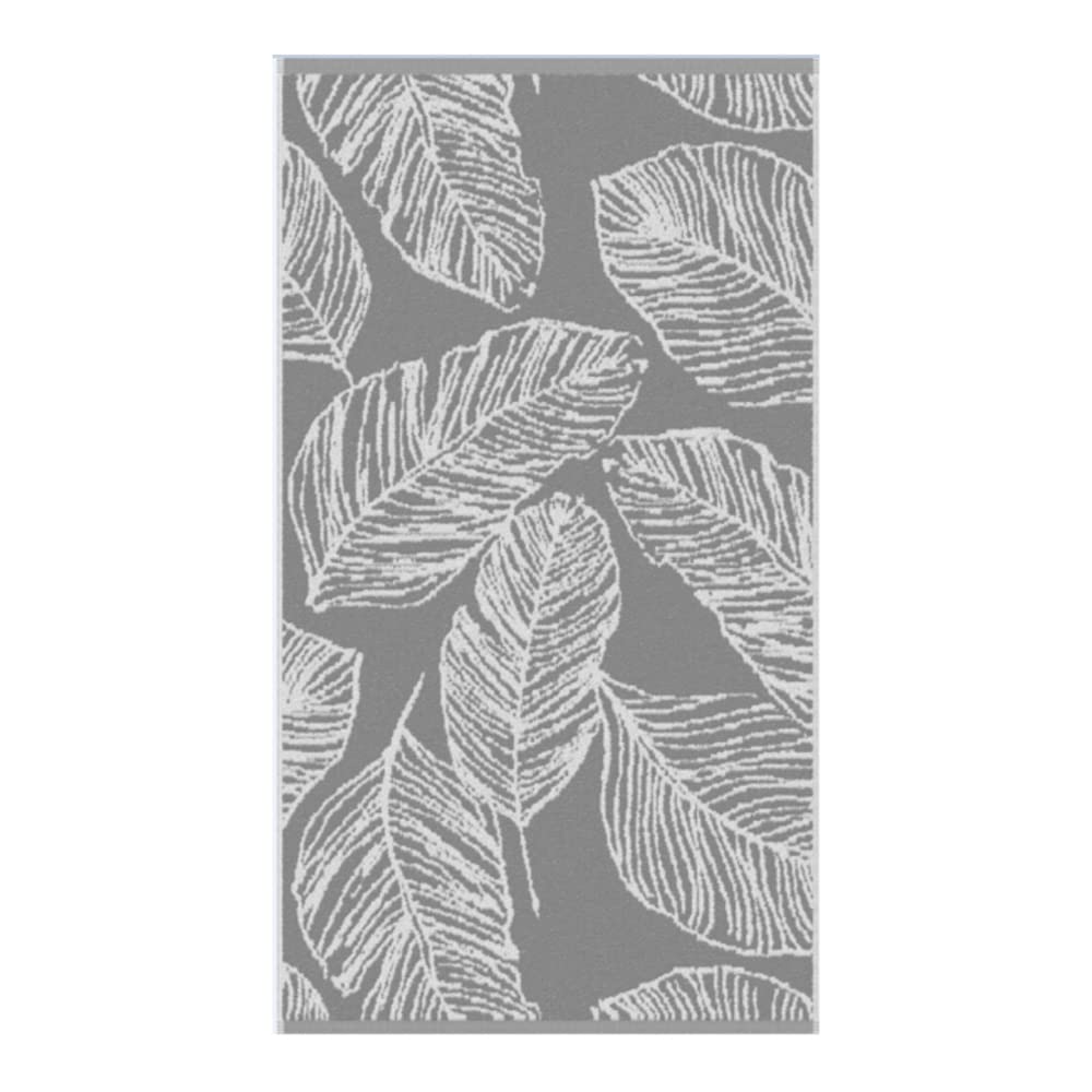 Fusion Bathroom - Matteo - Jacquard Hand Towel - 50 x 90cm in Grey - image 1