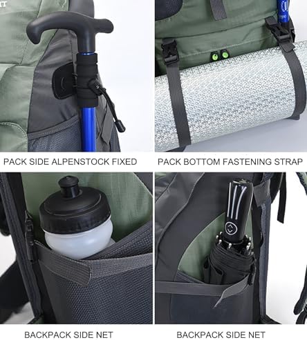 Jolof Store 50L Hiking Backpack – Water Resistant Lightweight Daypack