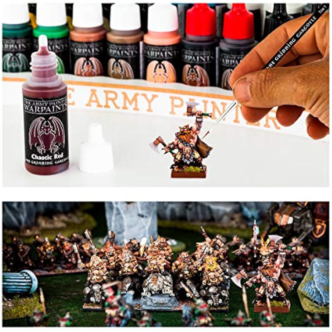 Grinning Gargoyle Fantasy Model Paint Set | 20 Acrylic Paints & Brush