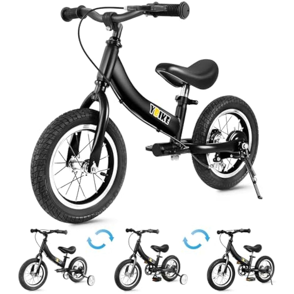 2-in-1 Kids Balance Bike with Pedals and Training Brake
