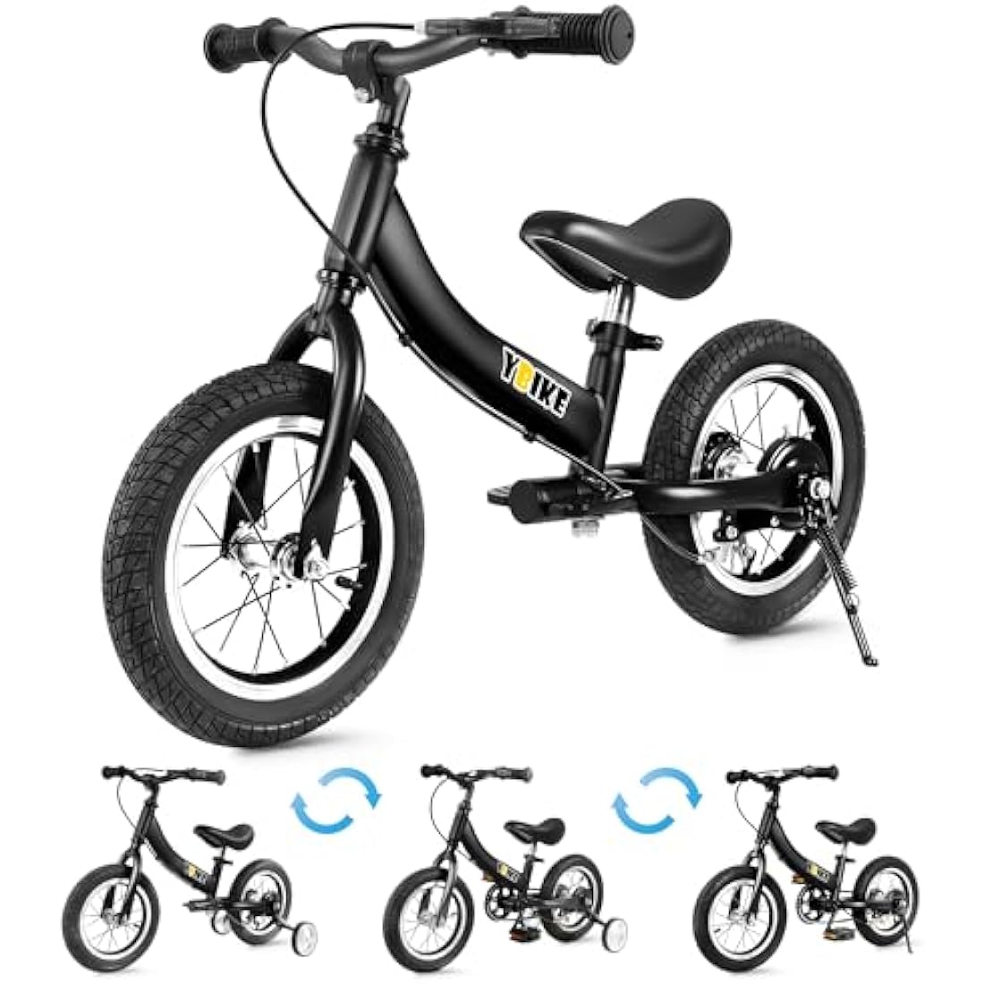 2-in-1 Kids Balance Bike with Pedals and Training Brake