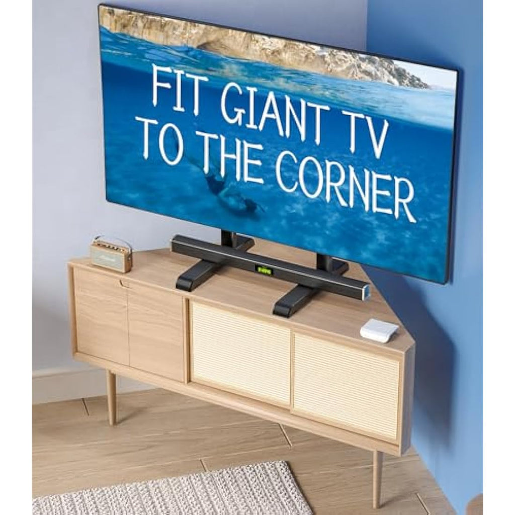 Universal TV Stand – Height Adjustable Tabletop Base for 24-80"