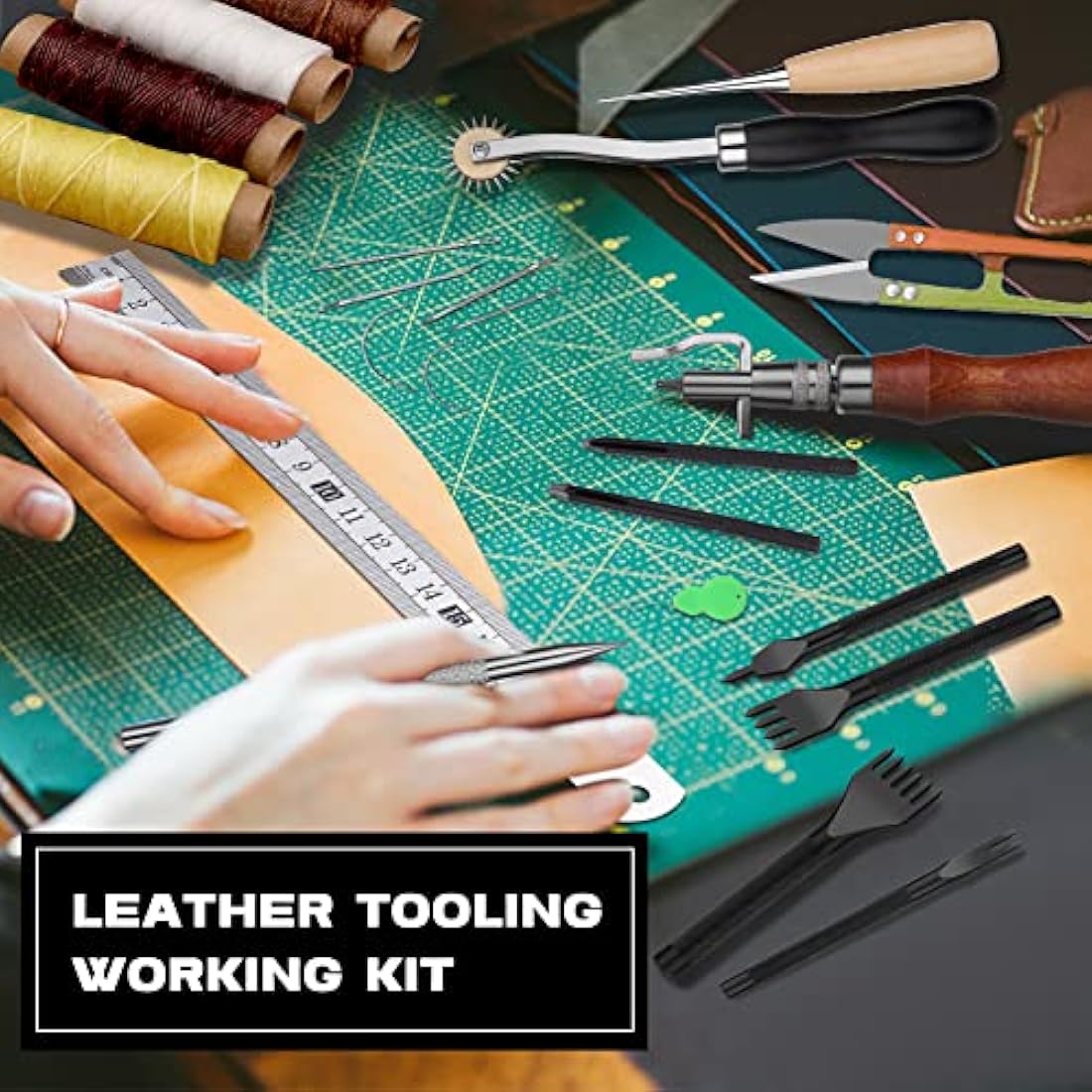 Jolof Store Leather Craft Kit – Professional Stitching and Sewing Tools