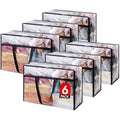 Lifewit 6-Pack Clear PVC Storage Bags | 60L Heavy-Duty Clothes Organizer