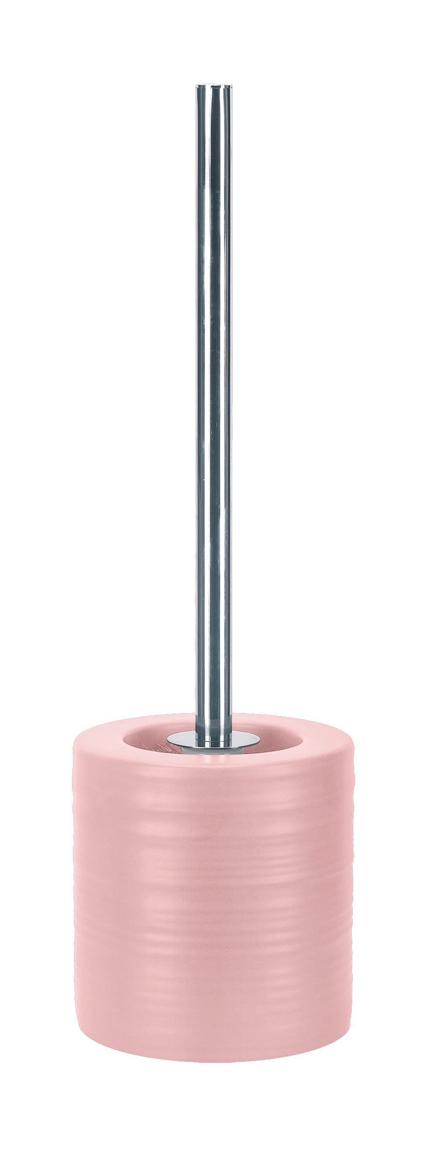 Jolof Store Luxury Stoneware Toilet Brush and Holder – Soft Pink