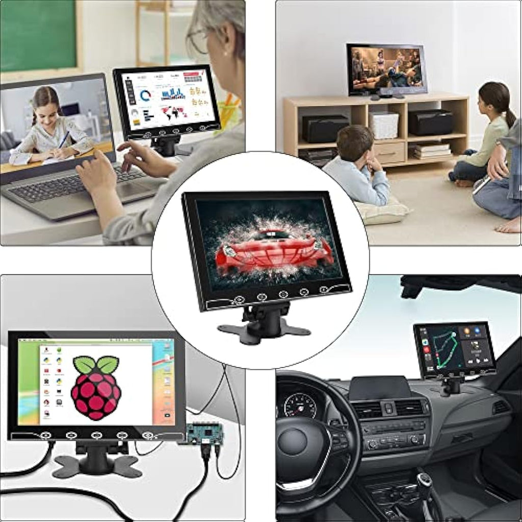 AISHICHEN 10.1 Inch CCTV Monitor | Portable 1024x600 HDMI Security Display