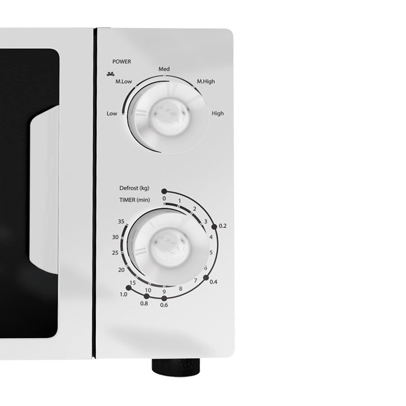 SIA FAM21WH 20L Freestanding White Microwave - 700W Analogue Dials