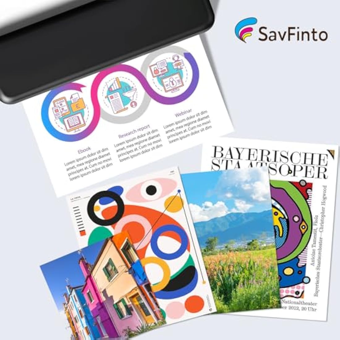 SavFinto 305XL Ink Cartridges for HP DeskJet & Envy - Black & Color 2-Pack