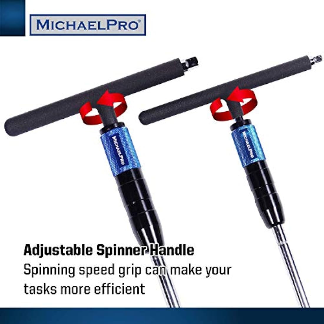 MichaelPro T-Handle Wrench Set | 1/4" & 3/8" Drive 2-Way Adjustable Spanner
