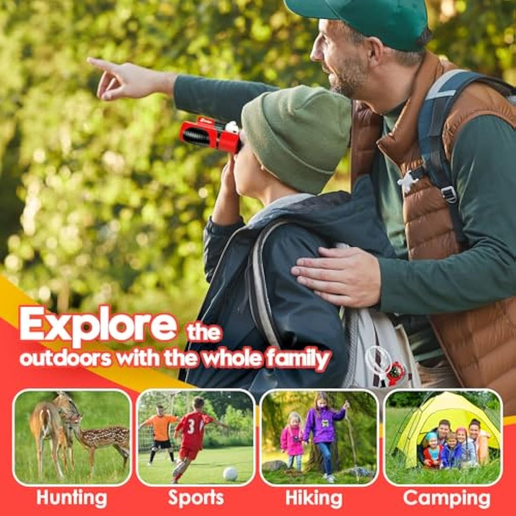 Jolof Store Kids Binoculars Set | HD Bird Watching Toys with Compass