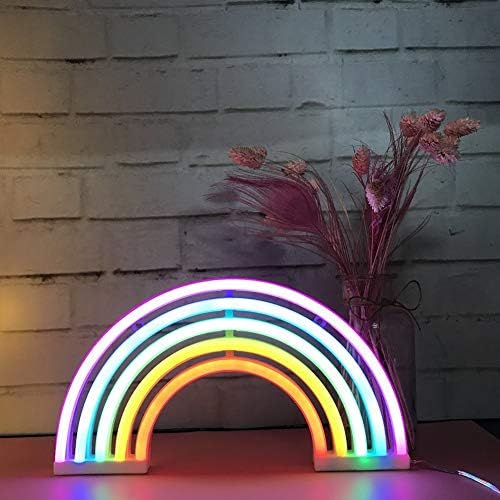 Rainbow LED Neon Sign – Colorful Wall Decor for Bedroom